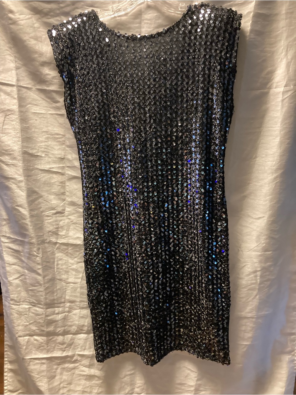Diamond Supply Co. Silver sequin dress.